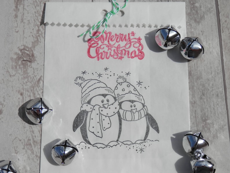 Set of 10 White Paper Gift Bag CHRISTMAS GIFT BAGS Glassine Paper Bags Bakery Gift Bags Small Gift Bags Food Bags Holiday Gift Bags,