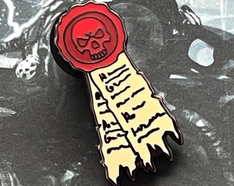 Pin de esmalte duro con sello de pureza