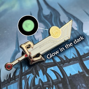 The Ashbringer glow in the dark hard enamel pin