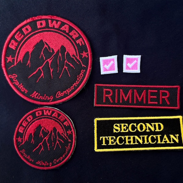 Arnold J. Rimmer set of costume patches (6 pieces) Red Dwarf
