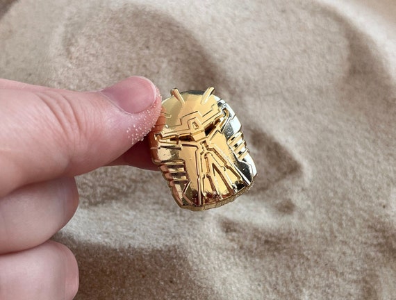 Bionicle Kanohi Ignika Golden Pin Etsy