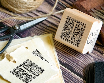 I Monogram Rubber Stamp For Personalized Crafts. And For Your Personal Library To Be Stamped And Marked