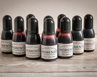 Memento Ink Refill for Ink Pads by Tsukineko. Perfect for Scrapbooking, Card Making, and DIY Crafts.