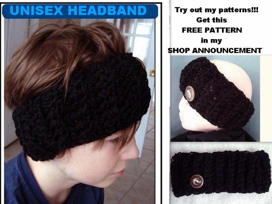 HAT Crochet Pattern, Ski Mask Unisex Chunky Style Winter Hat, Adult