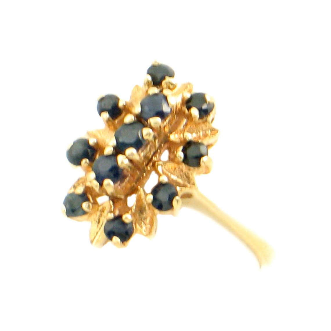 vintage sapphire cluster ring