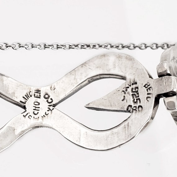 Vintage Sterling Silver Bracelet by Beto Taxco - … - image 9