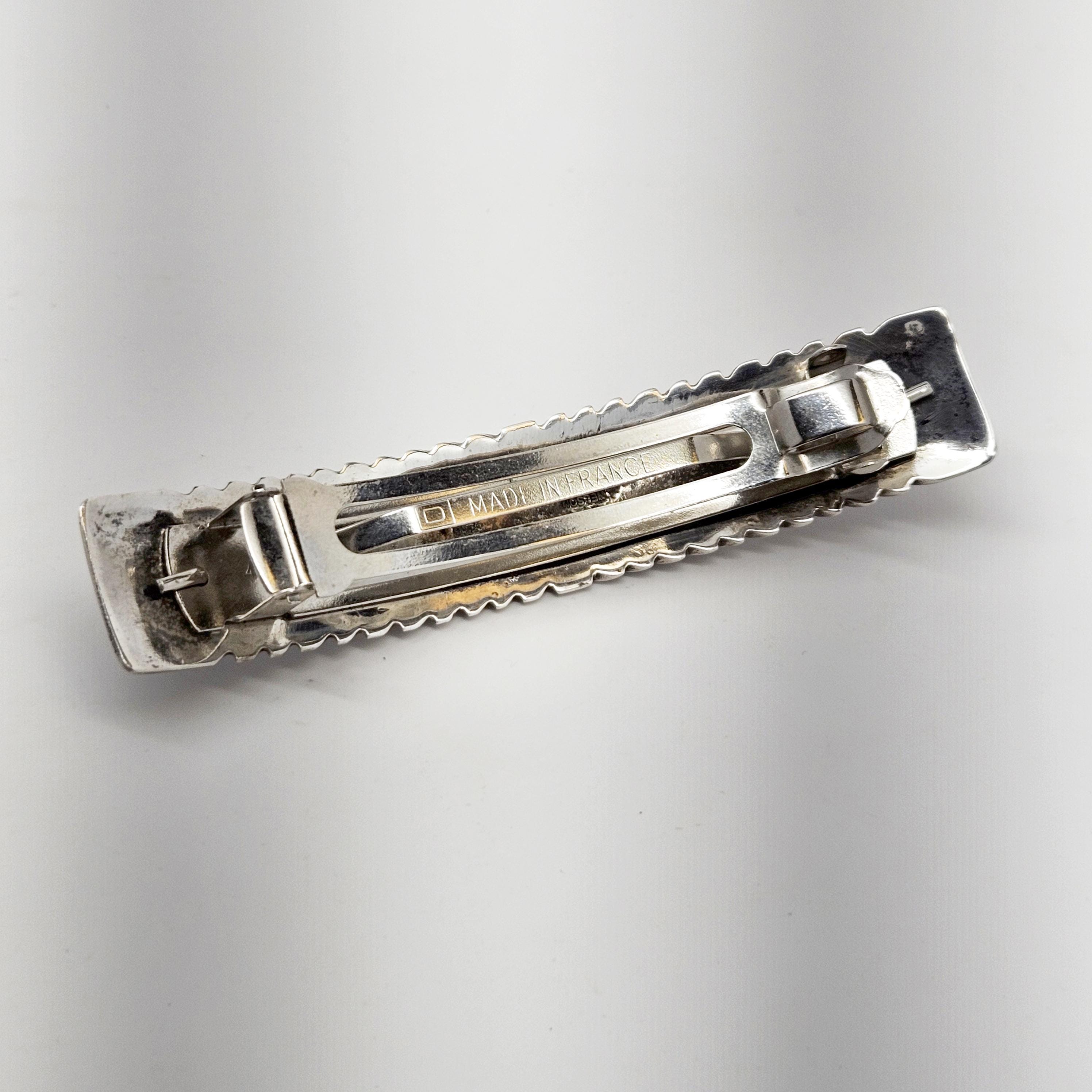 Signed Southwestern Barrette in Sterling Silver - Vintage  display picture 1