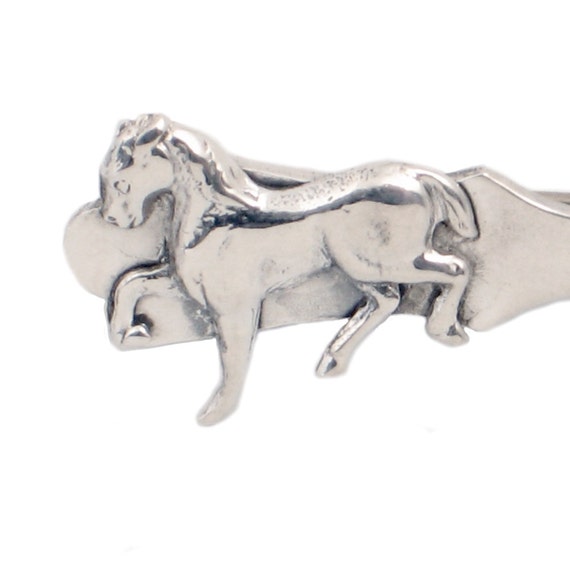 ロンハーマン　Horse Brooch Vintage ORENA Paris Goldtone Horse Pin w/ Big Faux Pearl