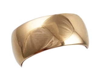 18K Gold Wedding Band - 1/4 ozt. - Ladies Vintage Wedding Ring - Wide Band - Size 6