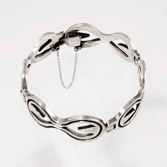 Vintage Sterling Silver Bracelet by Beto Taxco - … - image 4
