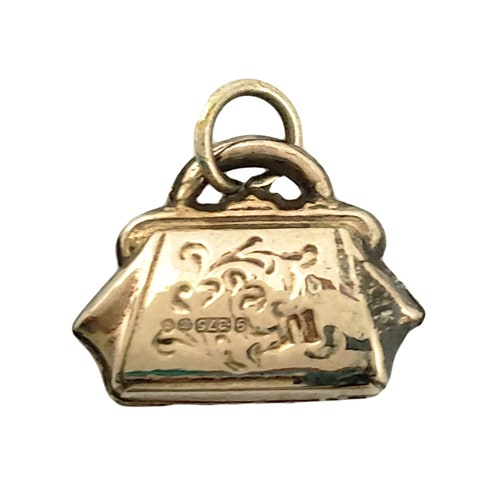 Vintage 9K Gold Satchel Handbag Charm online - 9/16