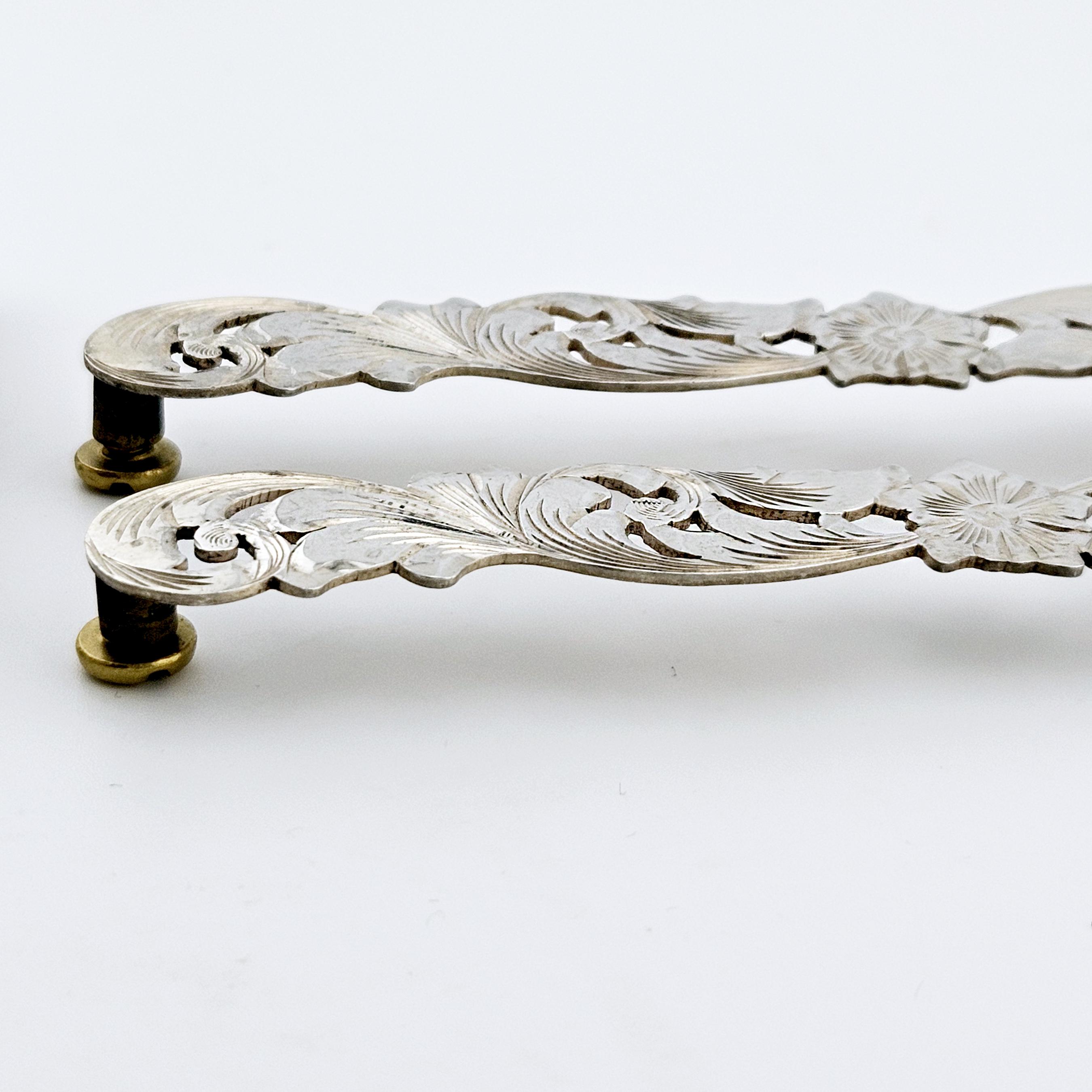 Plateau de table de coiffeuse en argent sterling anglais poinçonné