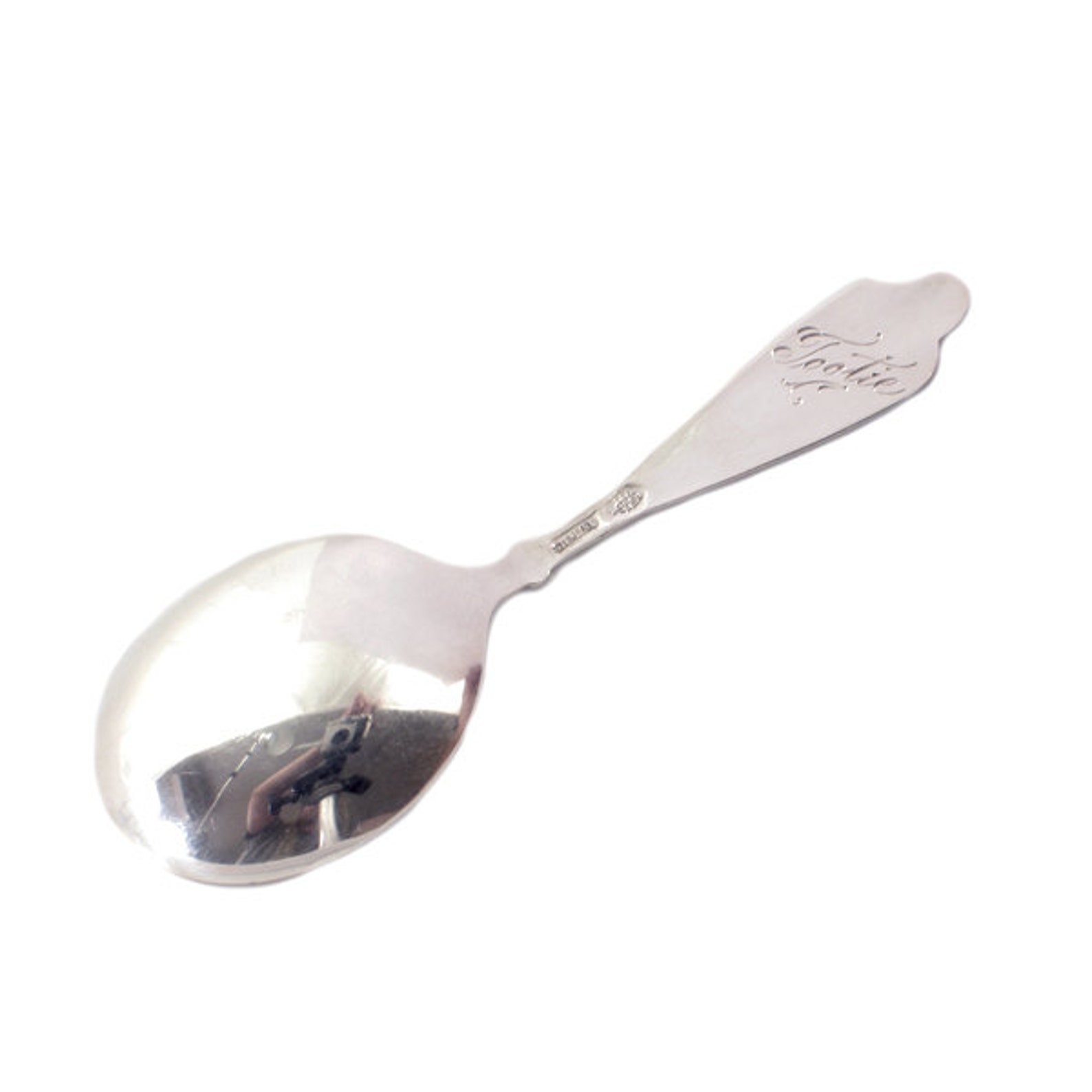 Sterling Silver Birth Record Baby Spoon Engraved Etsy