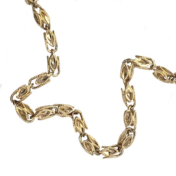 Vintage 14K Gold Fancy Chain Necklace - Almost 1/… - image 1