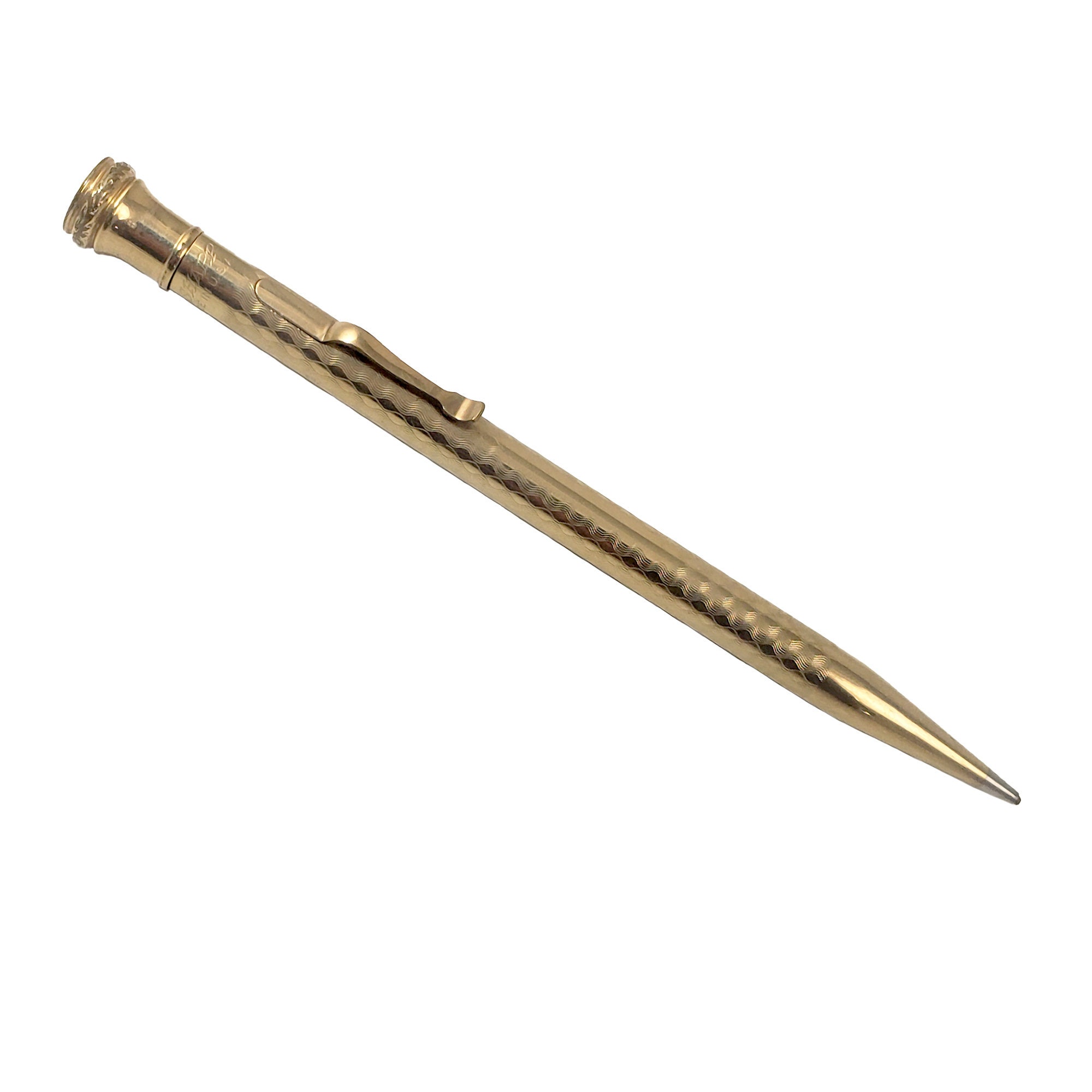 Antique Wahl Eversharp Co. Gold Filled Zigzag Pattern Antique Wahl Eversharp Co. Gold Filled Zigzag Pattern