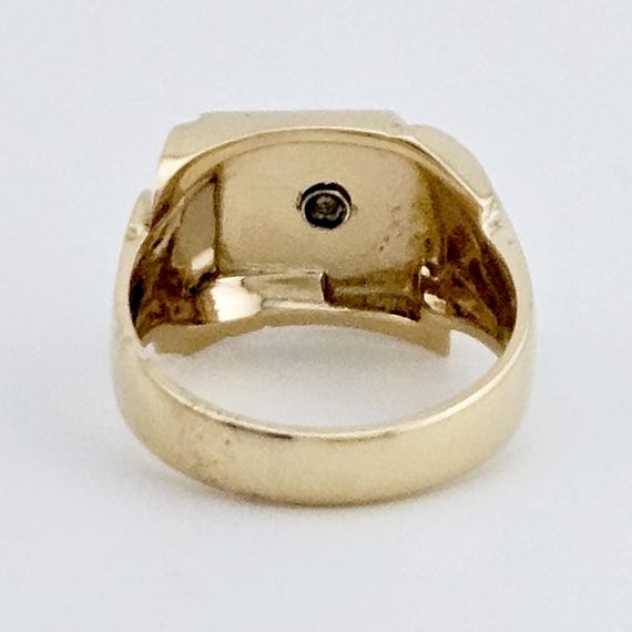 Distinctive A Initial Ring in Solid 10K Gold - Vi… - image 9