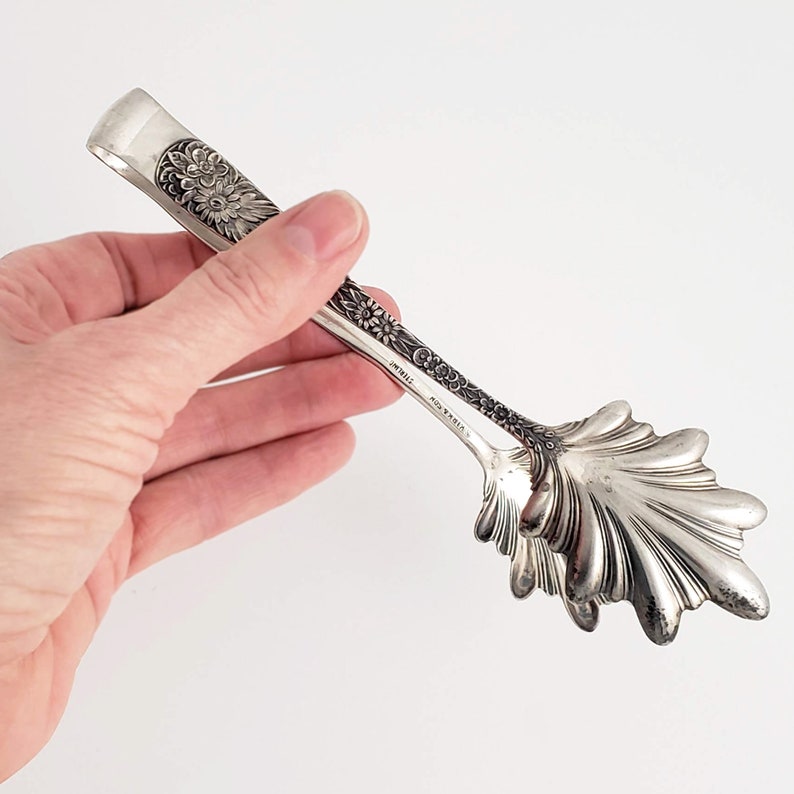 Antique Sterling Silver Ice Tongs by S. Kirk & Son Etsy