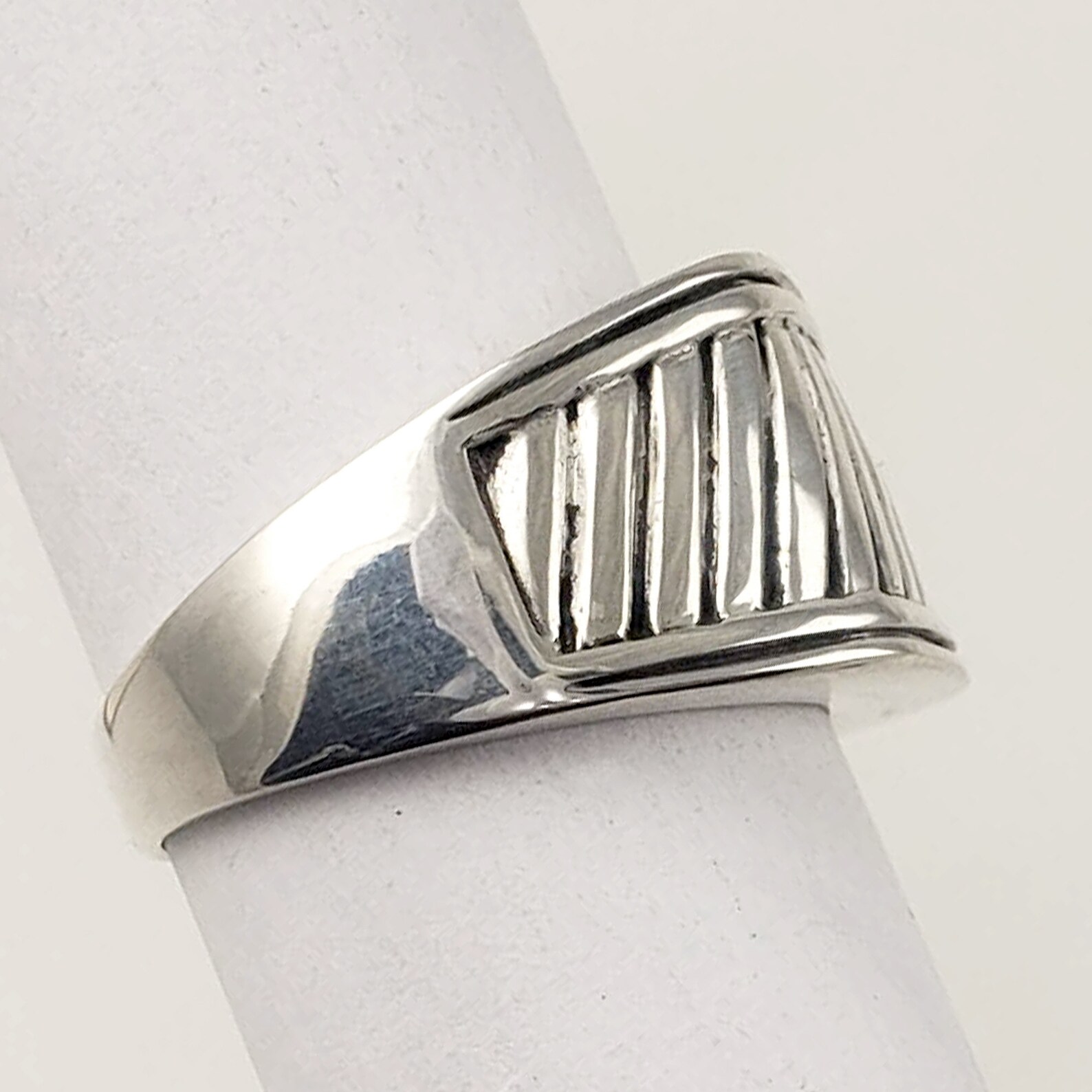 Vintage Sterling Silver Mens Ring Signed RJ Graziano for Avon - Size 11 ...