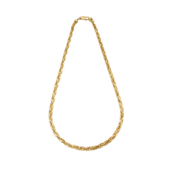 ◆VINTAGE HOLLYWOOD◆ Vintage Antique Chain Necklace VH2411N Vintage Art Deco 15.25