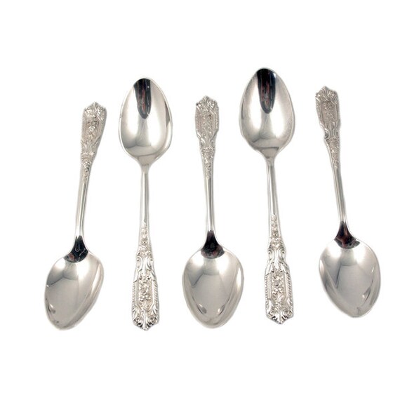Beautiful VTG Westmorland Milburn Rose Sterling Silver Teaspoon 6/" No Monogram