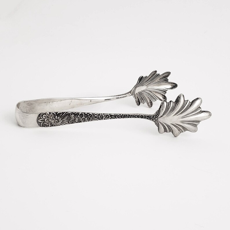 Antique Sterling Silver Ice Tongs by S. Kirk & Son Etsy