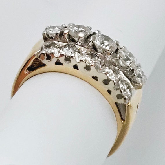 Stunning Vintage 2 ctw Diamond Ring in 14K Gold -… - image 8