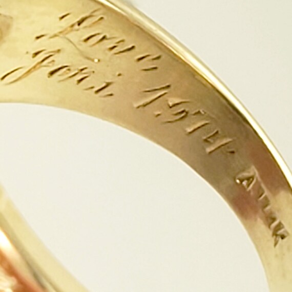 Vintage Jade Ring in Solid 14K Gold - Masculine S… - image 10