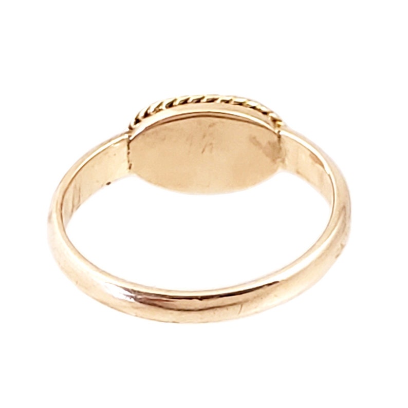 •BOULDER OPAL - OVAL• simple bezel silver ring (size 6) main image 1
