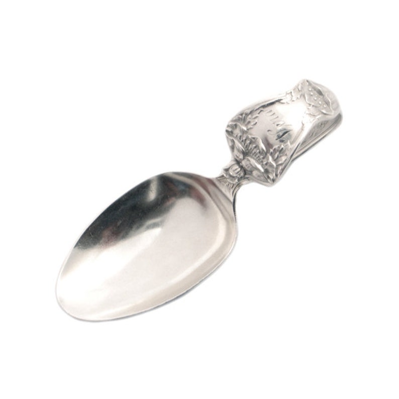 Antique Sterling Silver Infant Feeding Spoon Baby Spoon