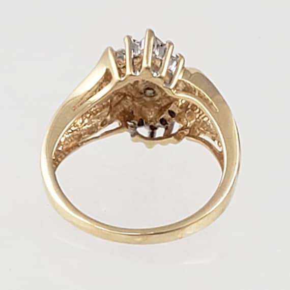 14K Gold & Diamond Engagement Anniversary Ring  -… - image 10