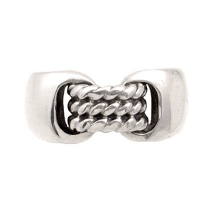 Vintage Hermes Sterling Silver Ring With Original Box - Designer Ring - Size 6