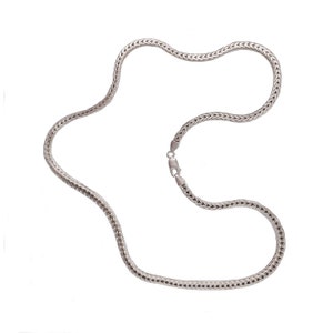 Sterling Silver Woven Chain - 1.4 ozt - Vintage Italian - Unisex - 24&quot; Long
