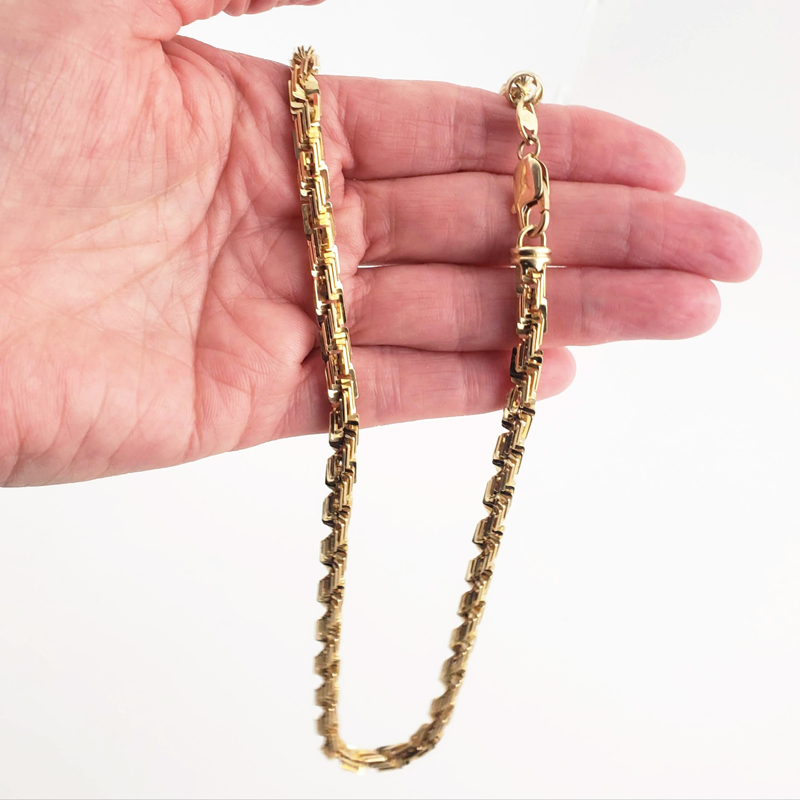 14K Gold Vintage Chain Necklace - 1.56 Ozt High End