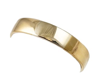 Antique 22K Gold Wedding Band - Birmingham 1891 Hallmarks - Size 8
