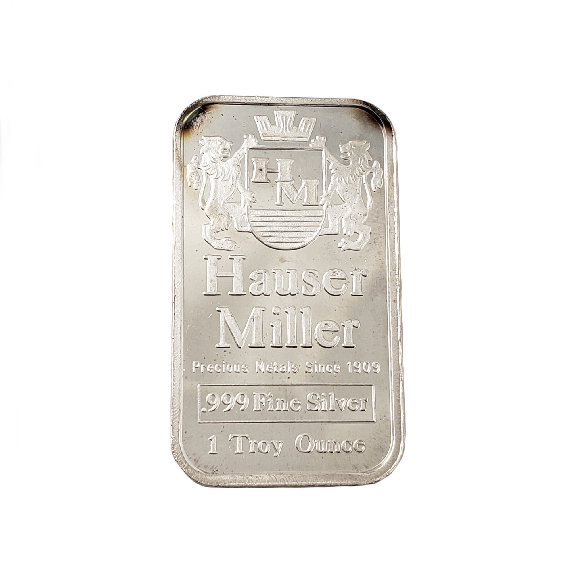 1 oz .999 Fine Silver - Monarch Building Block Bar - 2x4 - Monarch