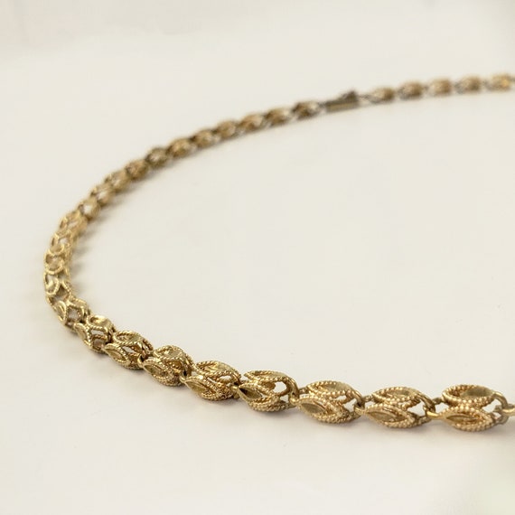 Vintage 14K Gold Fancy Chain Necklace - Almost 1/… - image 3