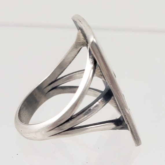 Vintage Southwestern Style Rectangular Ring with … - image 5