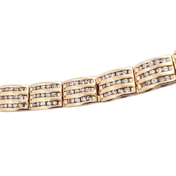 Gold Plated Silver Long Link Bracelet 7 Inch | Jewellerybox.co.uk