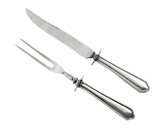 Vintage Carving Set in Sterling Silver and Stainless - Webster Company - 10.5" Long