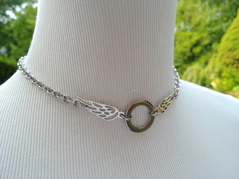 Stainless Steel Discreet Day Collar Necklace with O Ring and Etsy