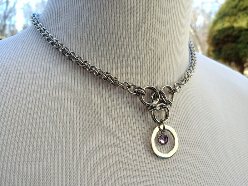 Discreet Symbolic O Ring Day Collar With Hex Lock Option and Etsy