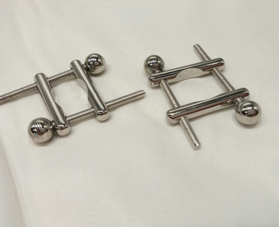 MATURE CONTENT Solid Stainless Steel Nipple Clamps, BDSM Toy, Adult Toy, Nipple Toy