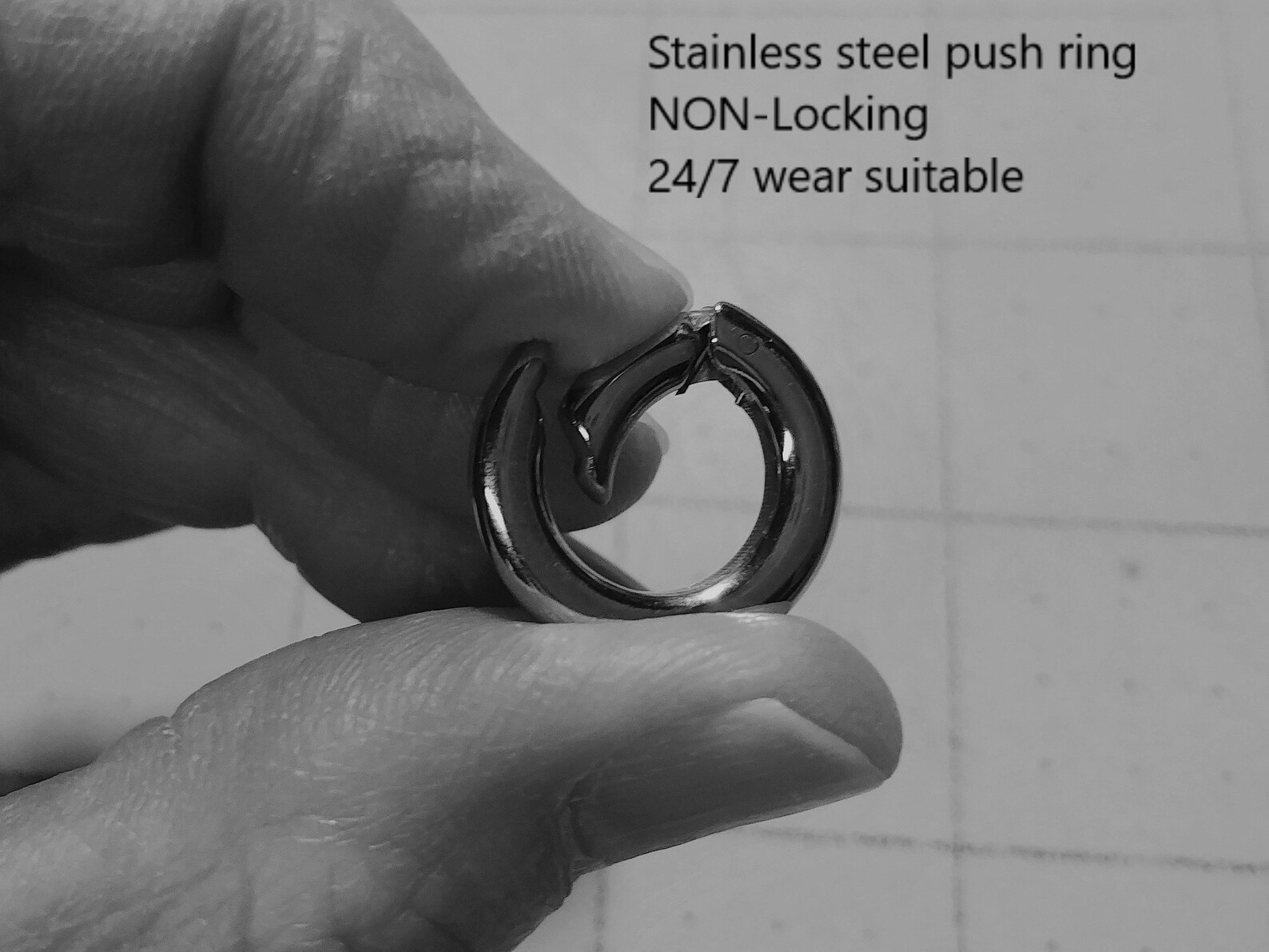 Discreet Symbolic O Ring Day Collar Necklace With Hex Lock Etsy