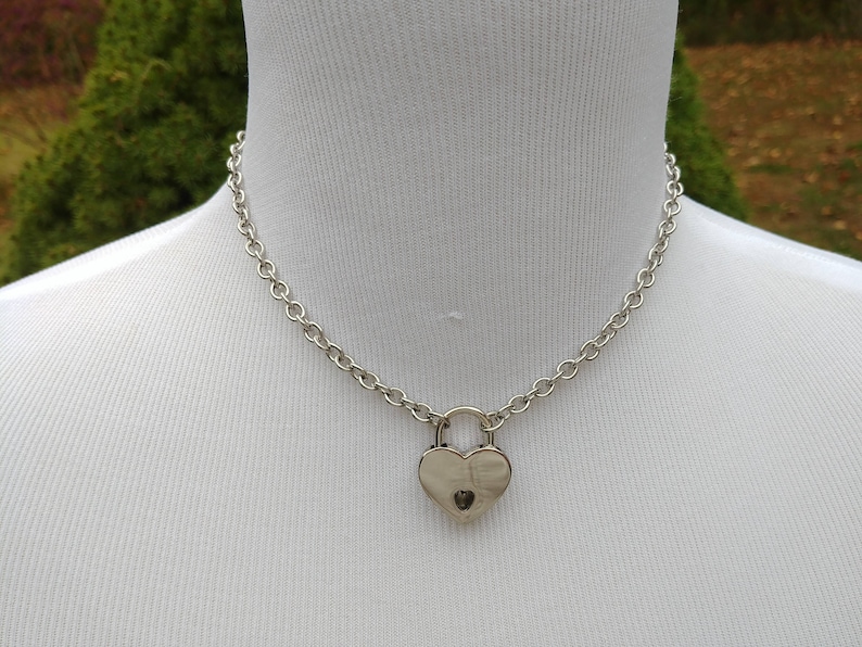 Discreet Locking Day Collar Necklace BDSM Submissive Slave Etsy