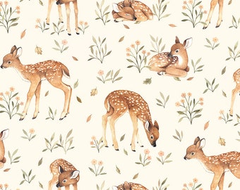 Little Fawn Crib Sheet, Woodland Nursery Decor