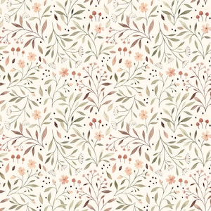 Flora Crib Sheet/Woodland Crib Sheet/ Fitted Crib Sheet/ Toddler Crib Sheet/ Meadow Floral Crib Sheet/ Woodland Nursery