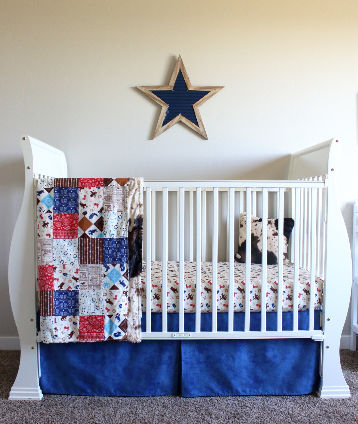 Cowboy Nursery Cowboy Baby Bedding Cowboy Bedding Cowboy Etsy