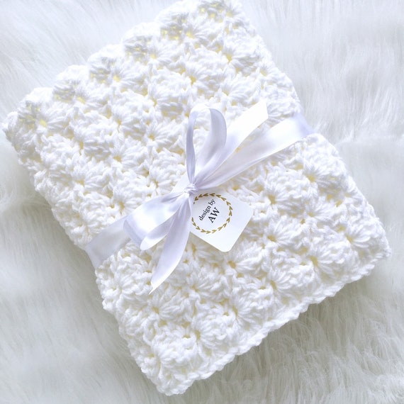 Unisex crochet baby blanket hot sale