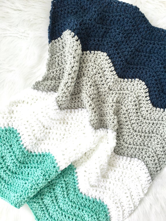 Nautical crochet blanket sale