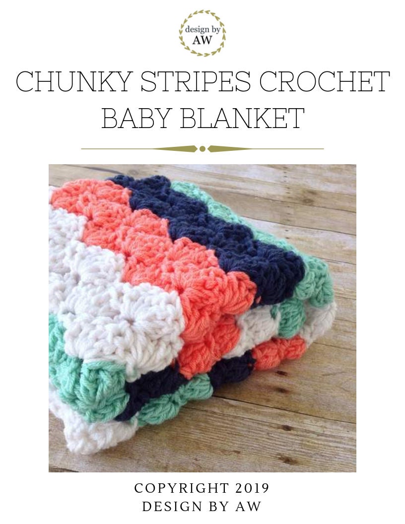 Chunky Shell Stitch Crochet Baby Blanket Pattern (PDF Pattern) - Etsy